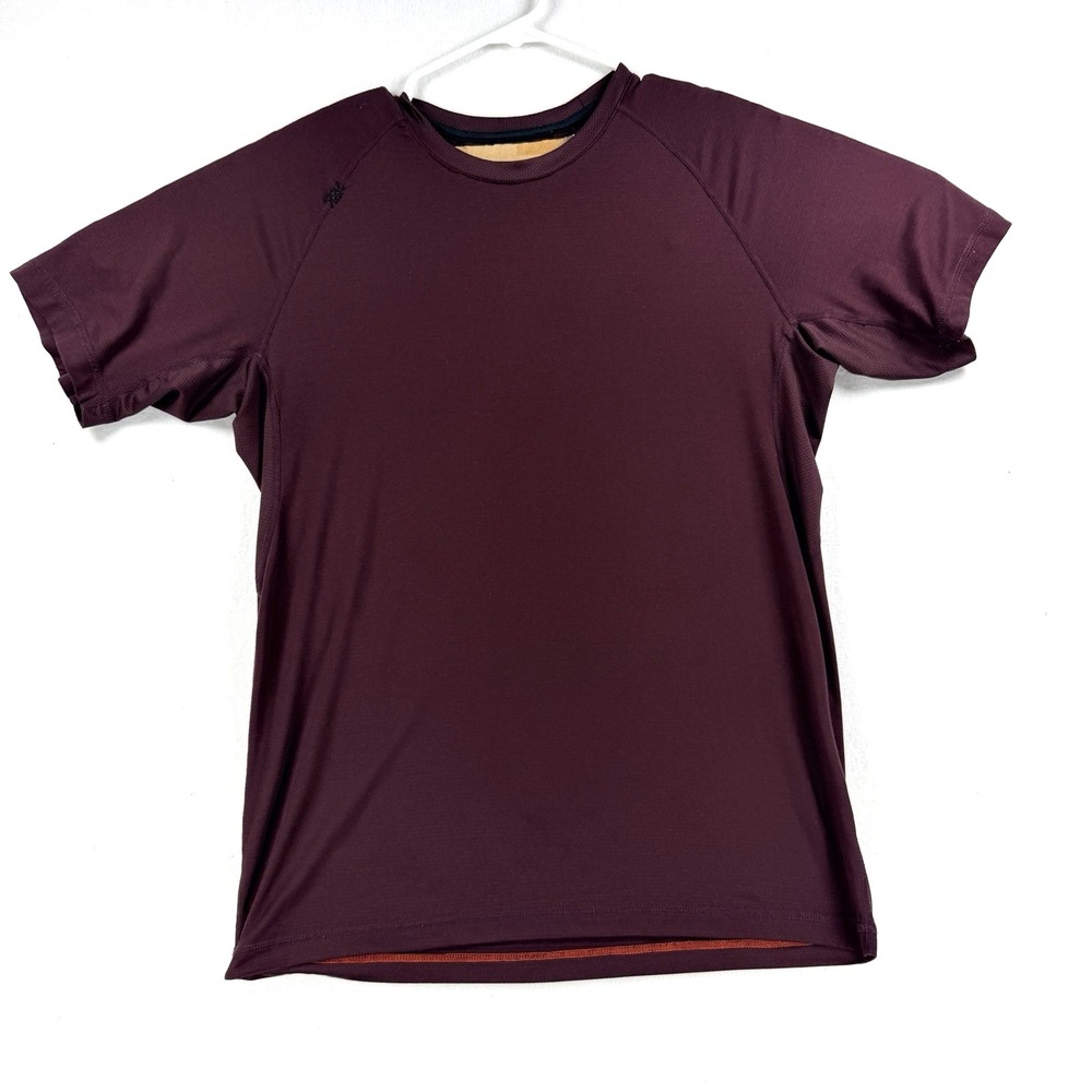 Mens Rhone Workout Performance T Shirt Training Short Sleeve Maroon Medium